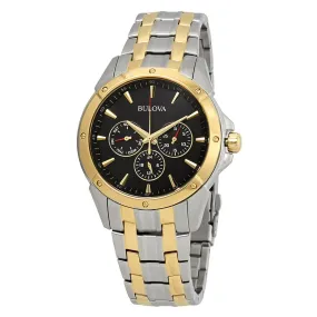 Bulova Classic Black Dial Two-tone Men's Watch 98C120