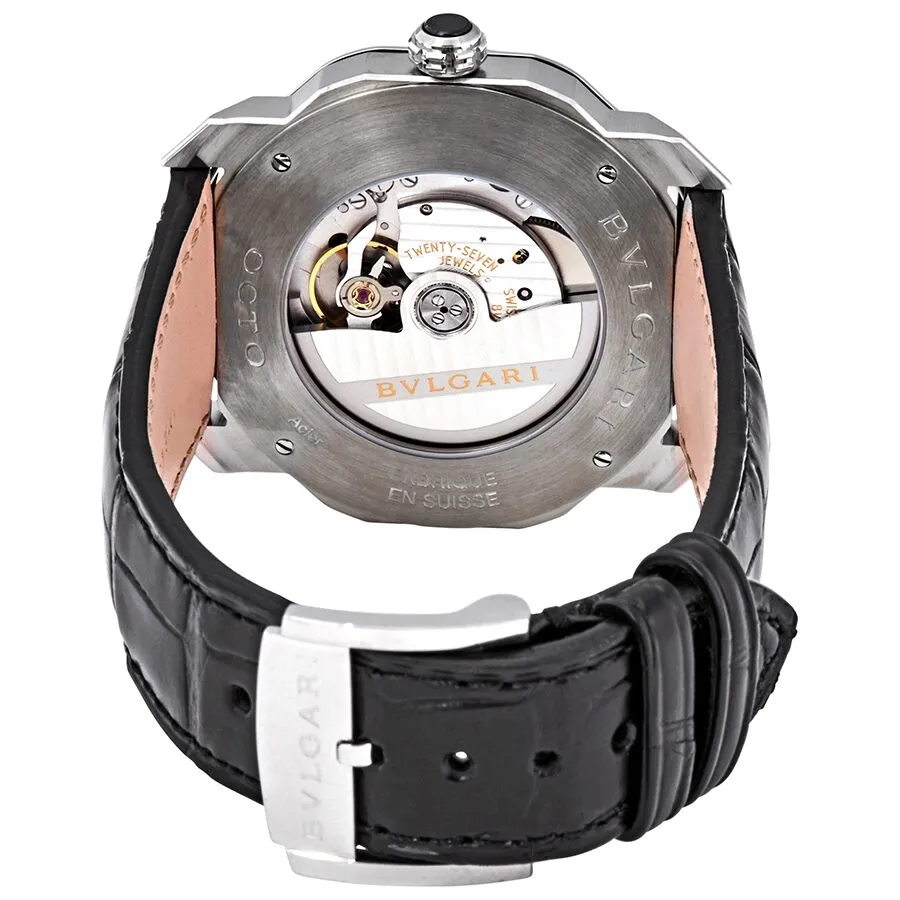 Bvlgari Octo Roma Automatic Black Dial Men's Watch 103084