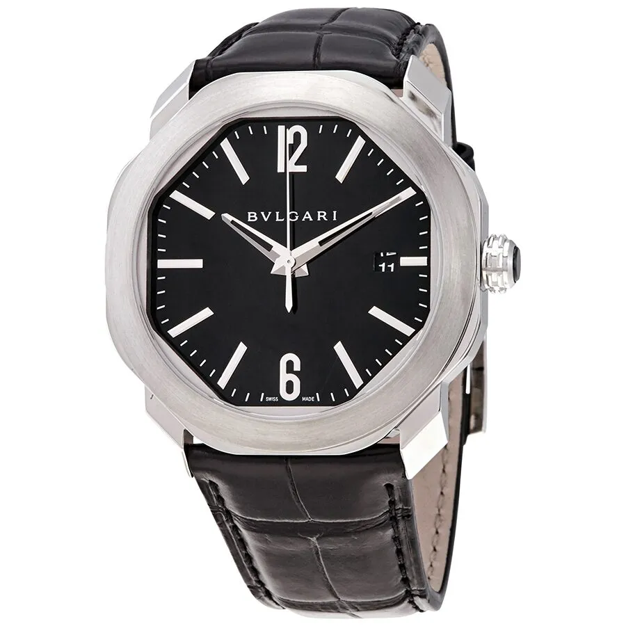 Bvlgari Octo Roma Automatic Black Dial Men's Watch 103084