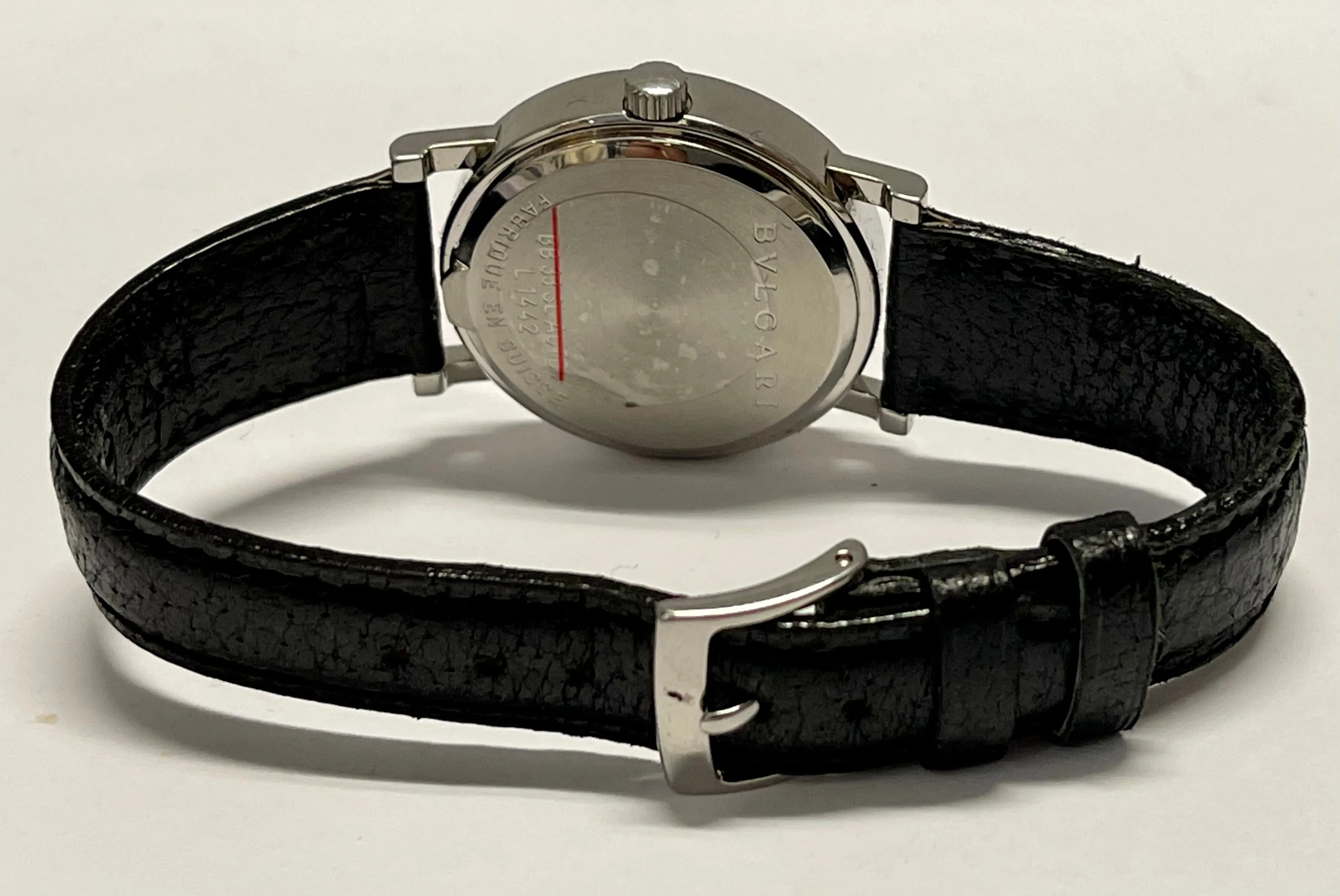 BVLGARI Unique Date SS w/White-Enamel Tone Dial Unisex Watch - $7K APR w/ COA!!!