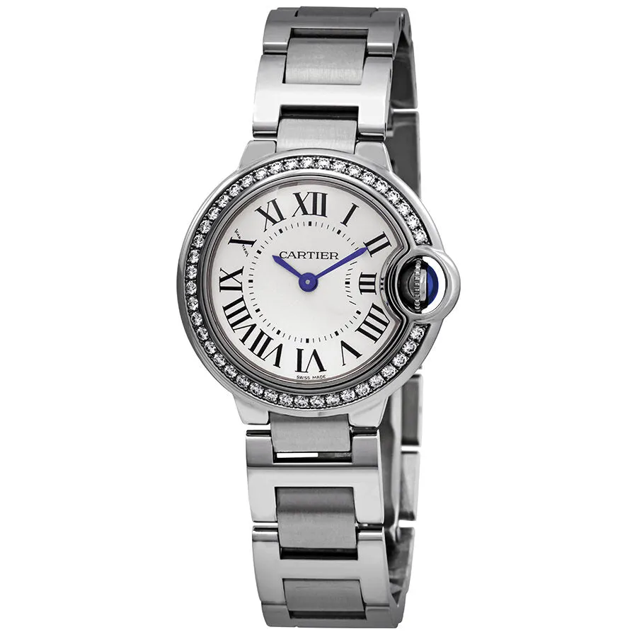 Cartier Ballon Bleu Diamond Ladies 28 mm Watch W4BB0015