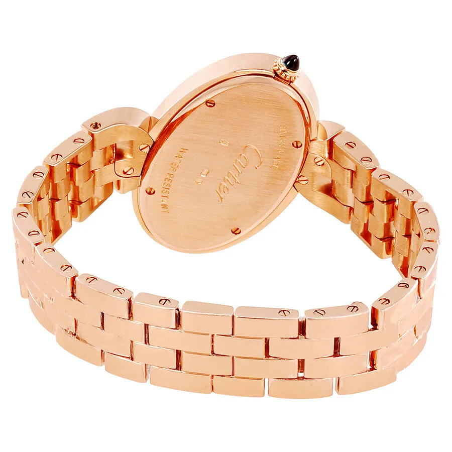 Cartier Delices De Cartier Silver Dial Rose Gold Ladies Watch W8100006