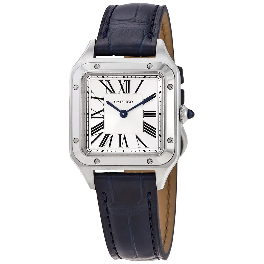 Cartier Santos-Dumont Quartz Silver Dial Ladies Watch WSSA0023