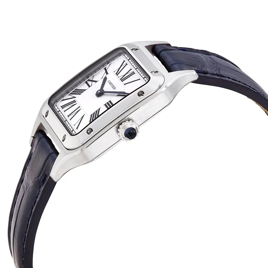 Cartier Santos-Dumont Quartz Silver Dial Ladies Watch WSSA0023