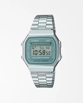 Casio - Vintage Digital A168WA-3A Watch - Green