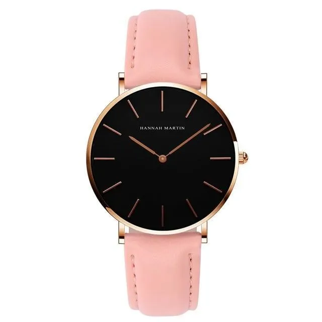 Casual Retro Leather Strap Waterproof Watch For Women