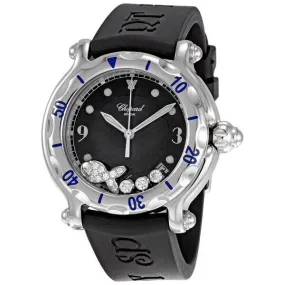 Chopard Happy Beach Diamond Fish Steel Black Unisex Watch 28/8347-8