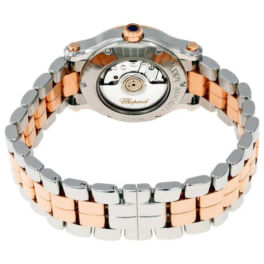 Chopard Happy Sport 18 Carat Rose Gold and Stainless Steel Ladies Watch 278573-6004
