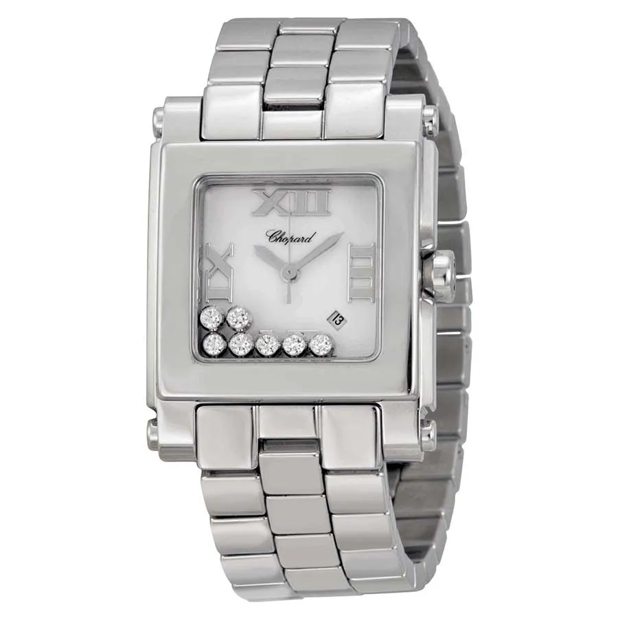Chopard Happy Sport II White Dial Stainless Steel Ladies Watch 278496-3001