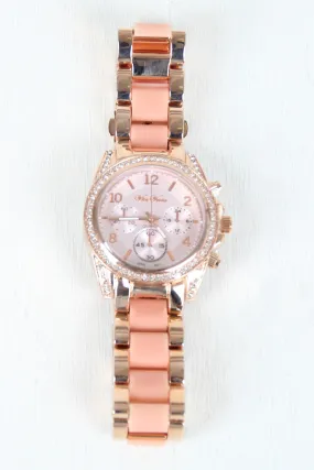 Chronograph Sparkly Rhinestone Watch
