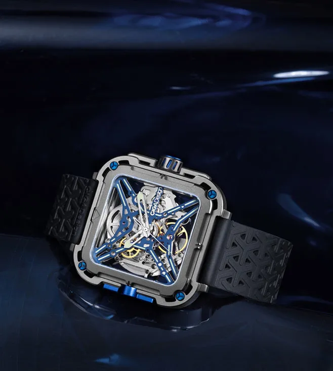 CIGA Design X-Series Titanium Cyber Blue Automatic Watch