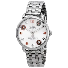 Coach Delancey White Dial Stainless Steel Ladies Watch 14502810