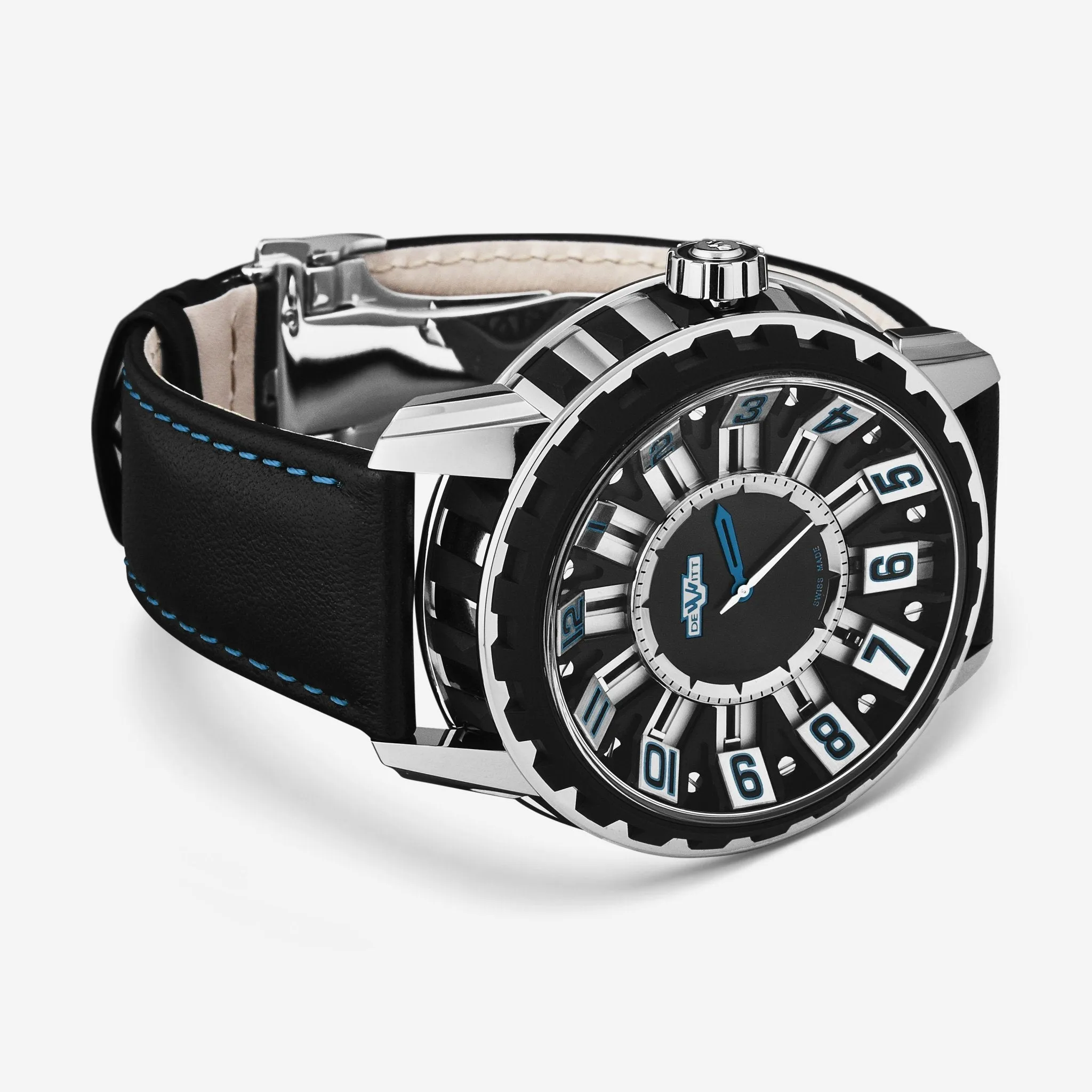 DeWitt Academia Slide Black Titanium Automatic Men's Watch AC.SLD.001 RPB