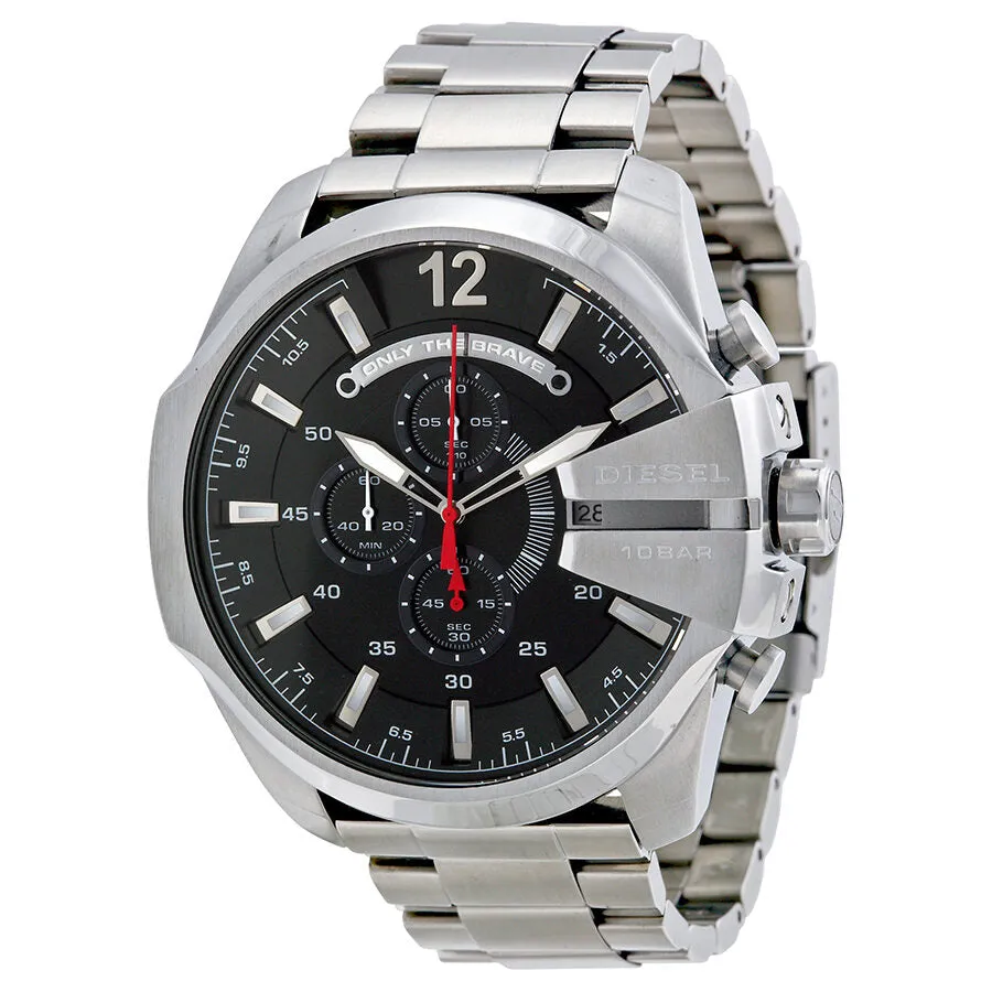 Diesel Chief Chronograph Black Dial Stainless Steel Men's Watch DZ4308