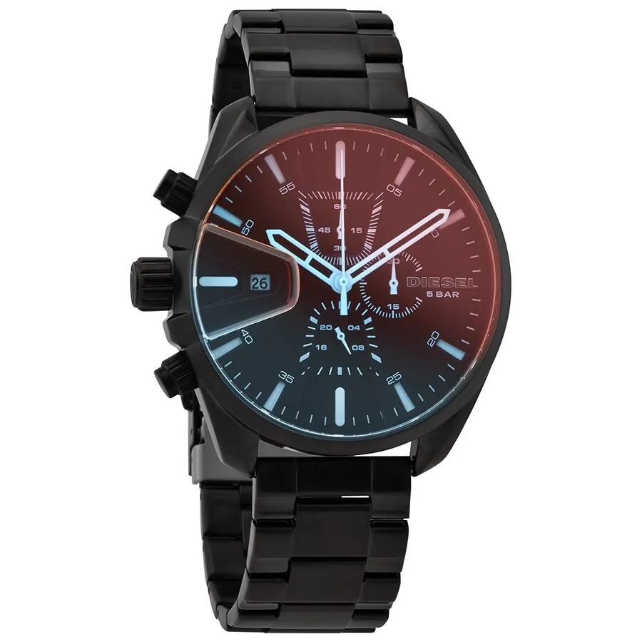 Diesel MS9 Chronograph Quartz Black Iridescent Dial Men's Watch DZ4489