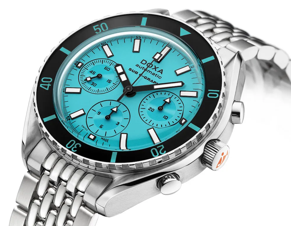 DOX Watch SUB 2 C-Graph Aquamarine Bracelet