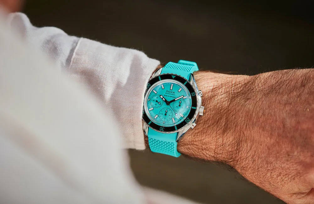 DOX Watch SUB 2 C-Graph Aquamarine Rubber