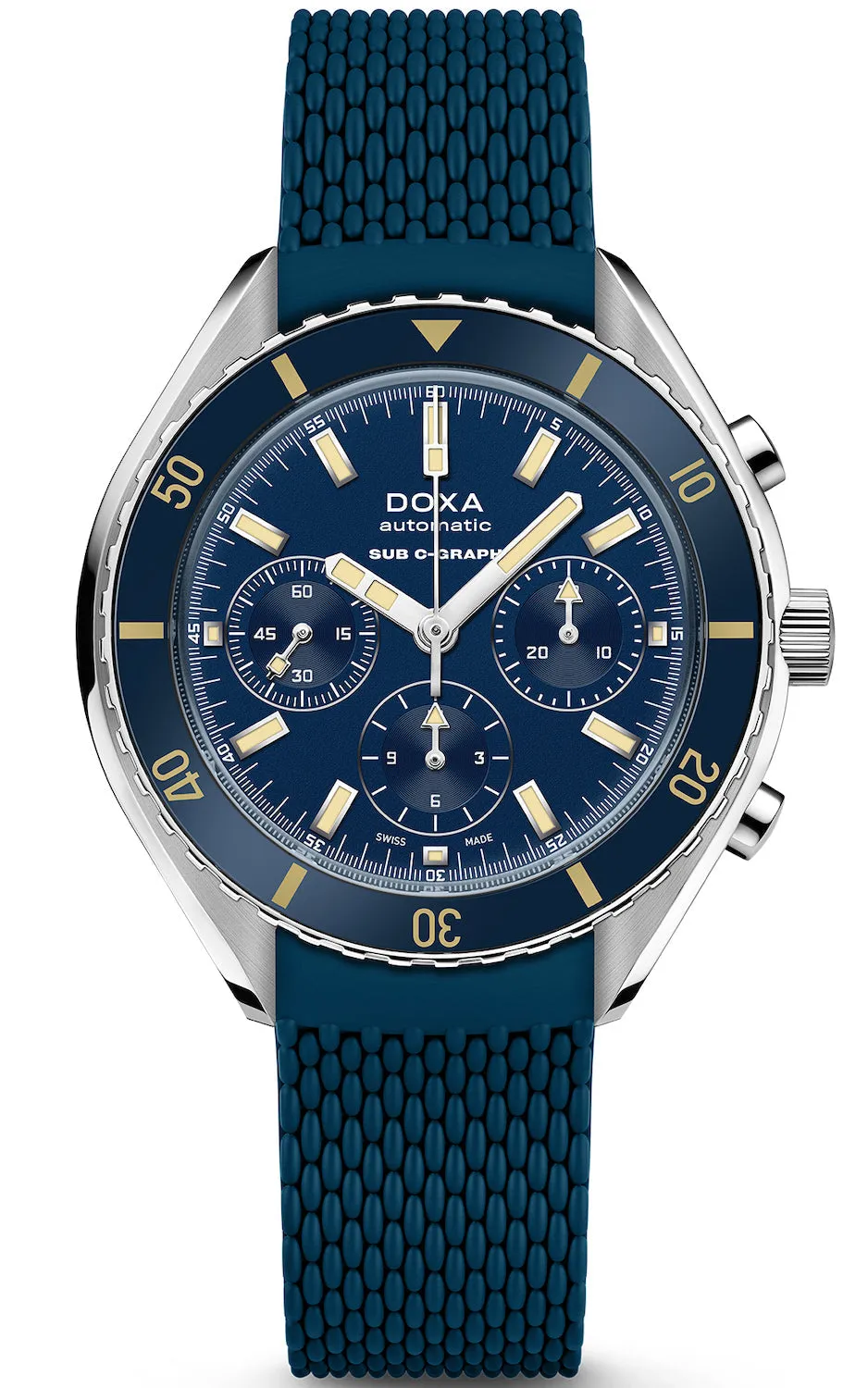 DOX Watch SUB 2 C-Graph Caribbean Rubber