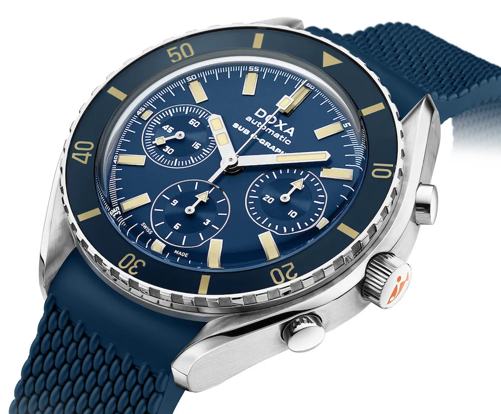 DOX Watch SUB 2 C-Graph Caribbean Rubber