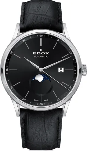 Edox Watch Les Vauberts Moon Phase