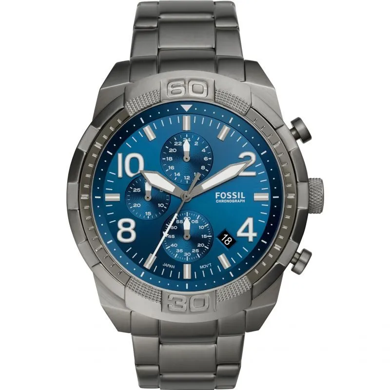 Fossil Bronson Chronograph Quartz Blue Dial Men's Watch FS5711