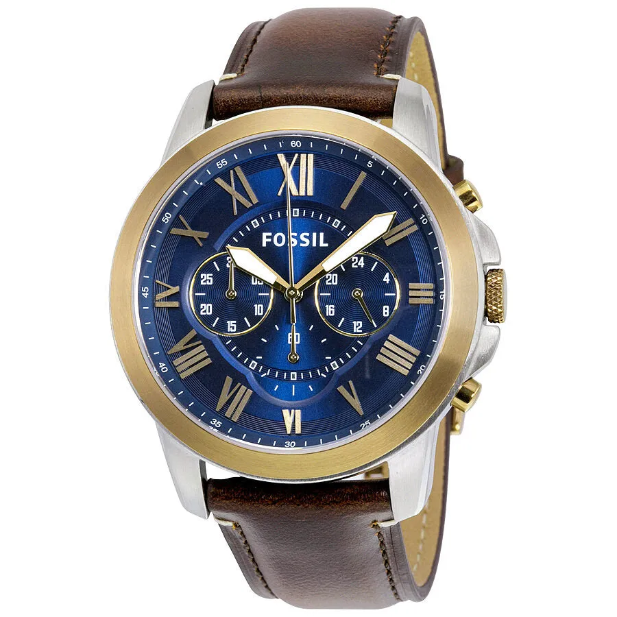 Fossil Grant Chronograph Blue Dial Men's Watch FS5150