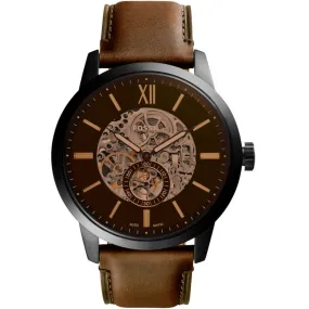 Fossil Townsman Automatic Black Skeleton Dial Men's Watch ME3155
