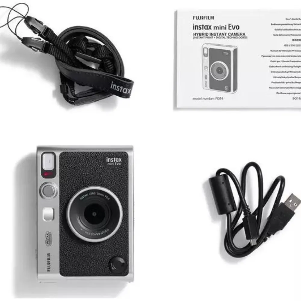 Fujifilm Instax Mini EVO Instant Camera - Black | INSTAX EVO BK