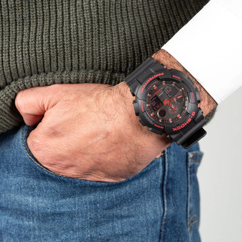 G-Shock GA100BNR-1A "Ignite Red"