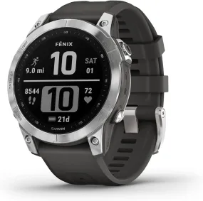 Garmin Fenix 7 Pro Sapphire Solar Edition Silver with Graphite Band
