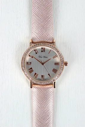 Glitz And Glam Vegan Leather Watch