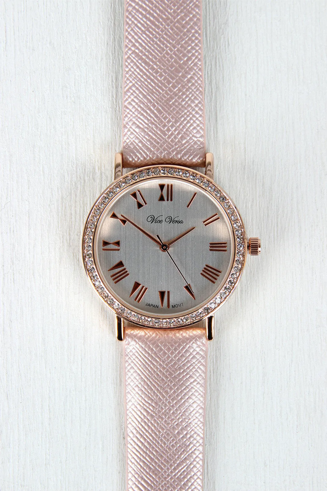 Glitz And Glam Vegan Leather Watch