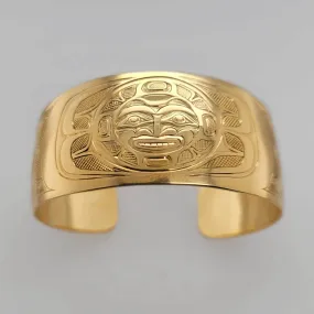Gold Phases of the Moon Bracelet