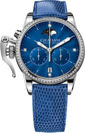 Graham Watch Chronofighter 1695 Lady Moon Blue Diamond