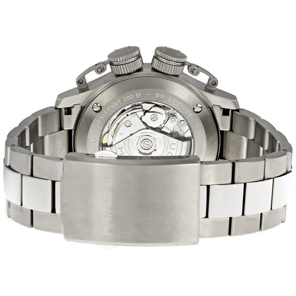 Hamilton Khaki Navy Frogman Black Dial Automatic Men's Watch H77716133
