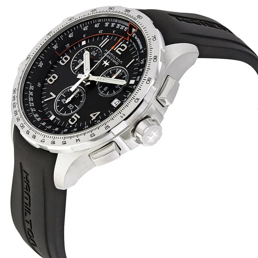 Hamilton X-Wind GMT Chronograph Black Dial Men'sWatch H77912335