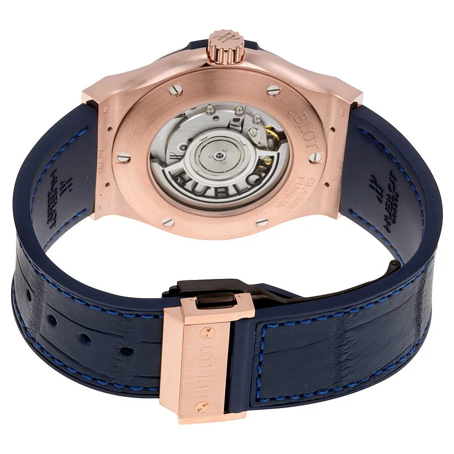 Hublot Classic Fusion Automatic Blue Sunray Dial 18kt Rose Gold Men's Watch 542.OX.7180.LR