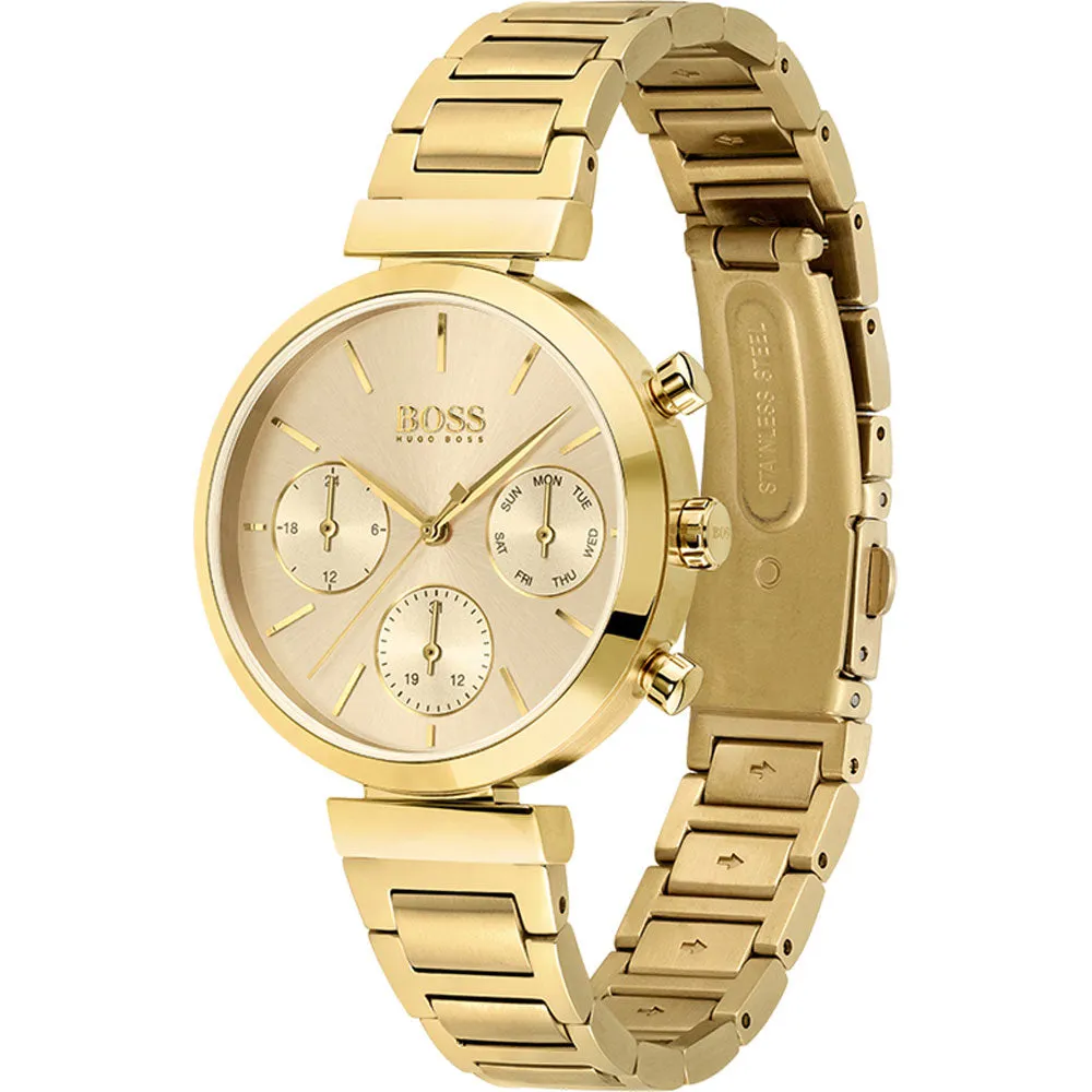 Hugo Boss Flawless Chronograph Gold Women's Watch 1502532