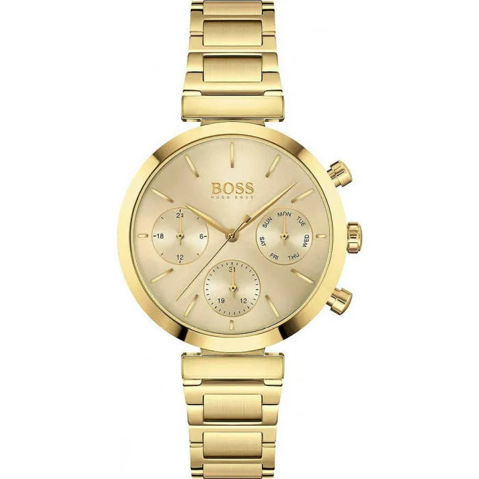 Hugo Boss Flawless Chronograph Gold Women's Watch 1502532