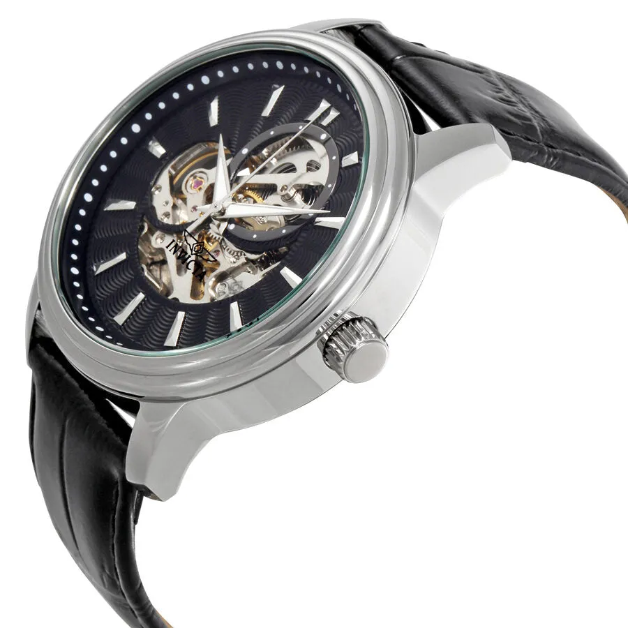 Invicta Vintage Automatic Black Skeleton Dial Men's Watch 22577