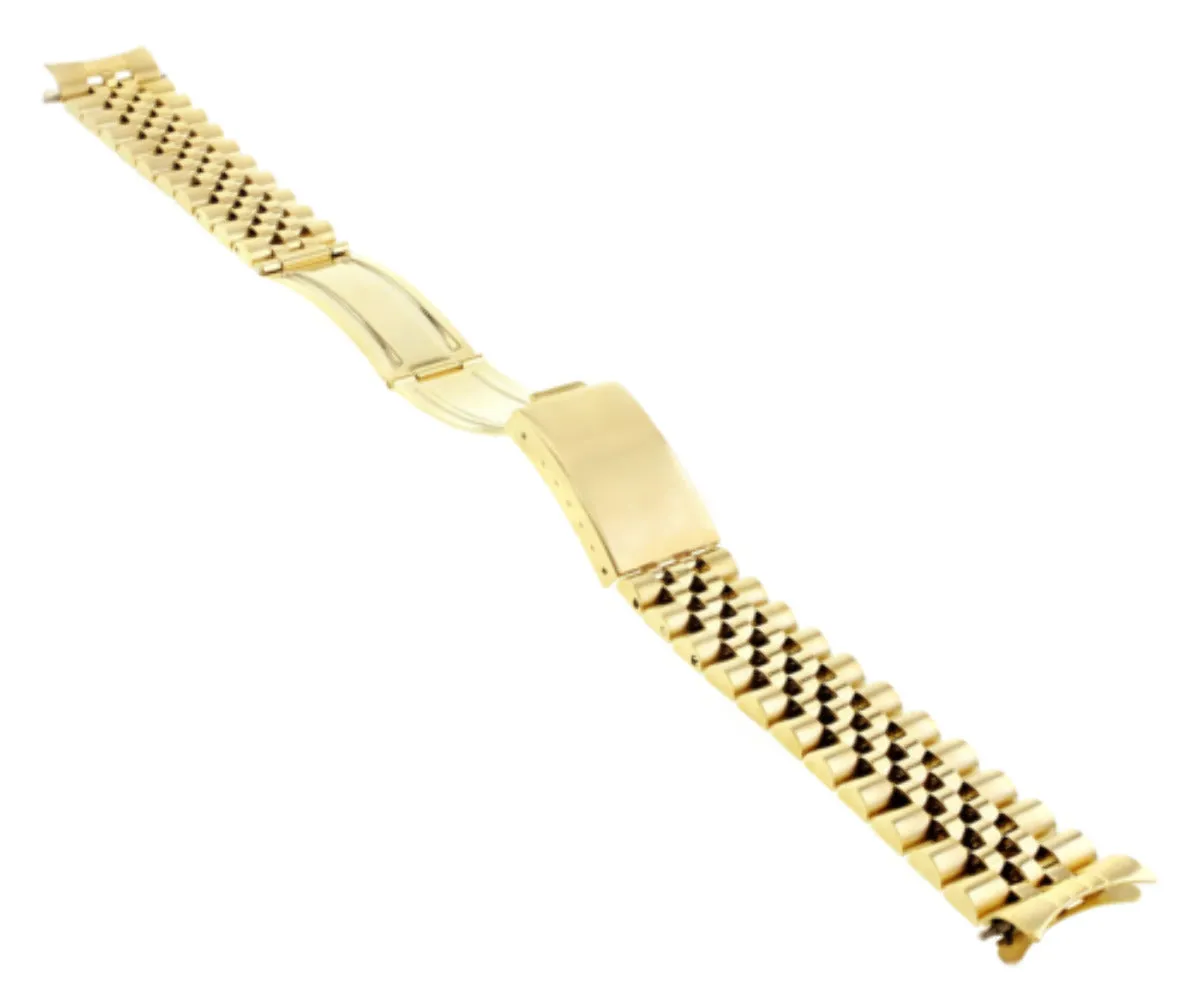 JUBILEE WATCH BAND MENS FOR 36MM ROLEX DATEJUST 16014 16018 WATCH GOLD 20MM
