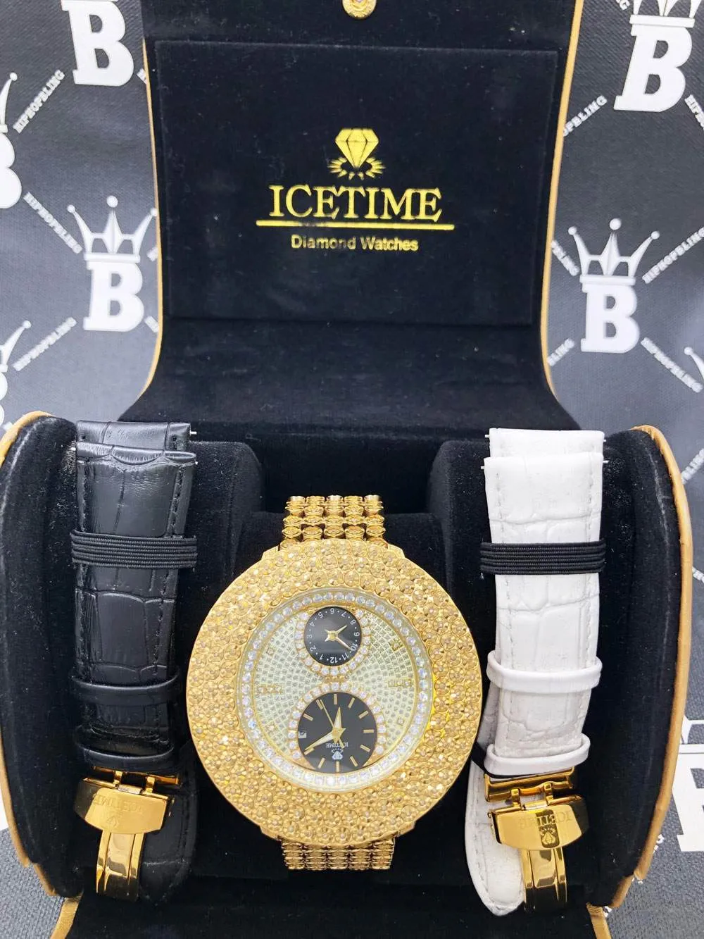 Jumbo King 2.00cttw Diamond Hip Hop IceTime Watch