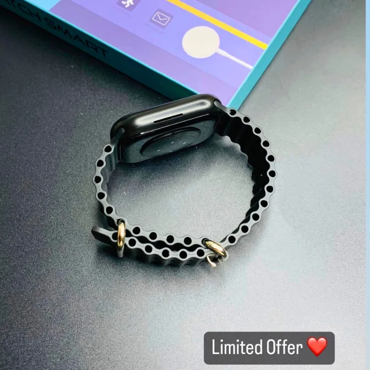 Latest Smart Watch Series 9 | Infinite Display | Very High Quality BLACK | Compatible with Apple iPhone & Android Devices