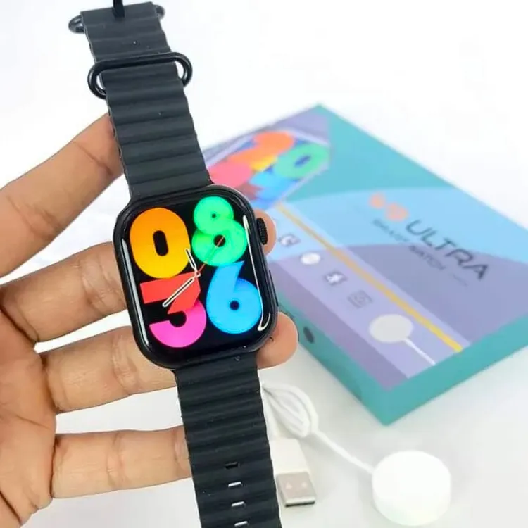 Latest Smart Watch Series 9 | Infinite Display | Very High Quality BLACK | Compatible with Apple iPhone & Android Devices