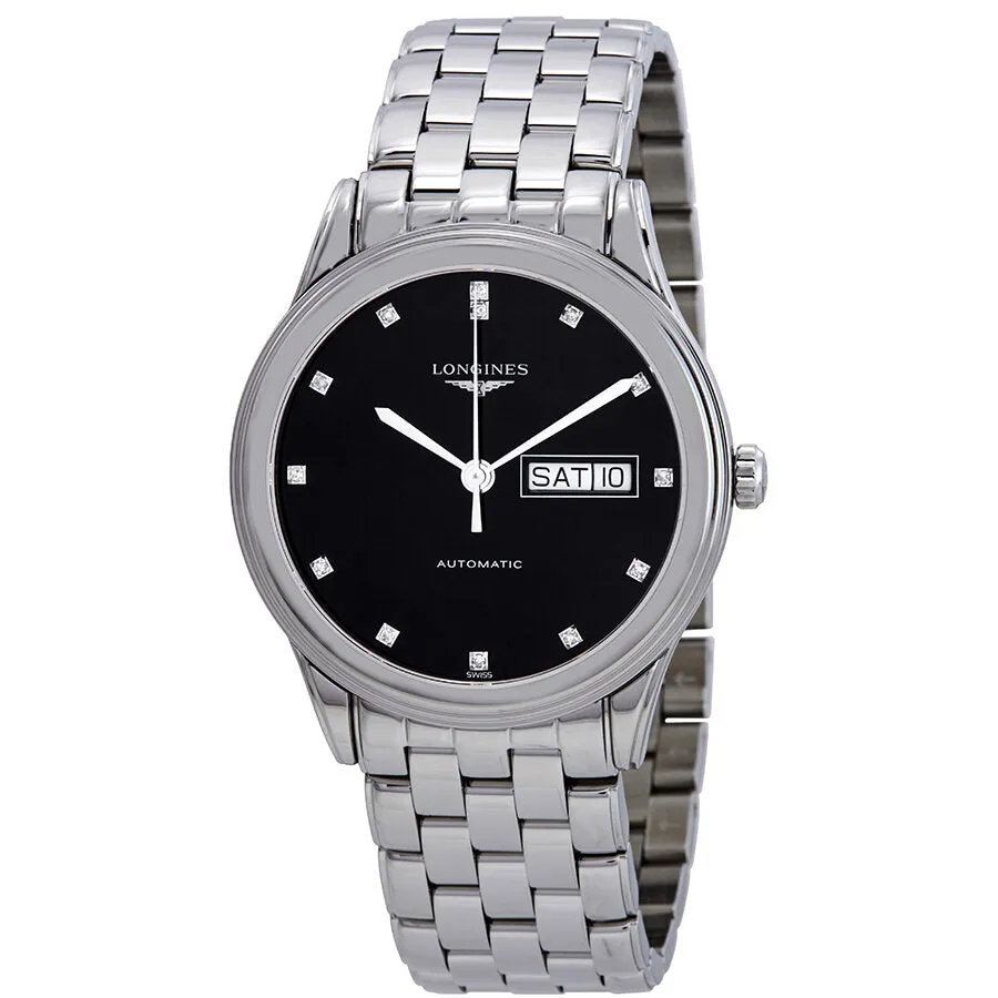 Longines Flagship Automatic Diamond Black Dial Men's Watch L48994576