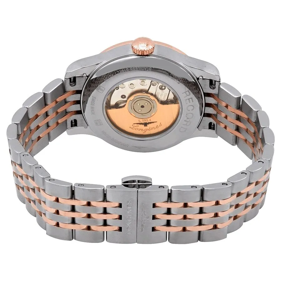 Longines Record Automatic Chronometer Diamond White Mother of Pearl Dial Ladies Watch L2.321.5.89.7
