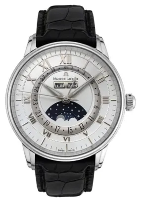 Maurice Lacroix Masterpiece Phase De Lune Automatic Silver Dial Men's Watch MP6428-SS001-11E