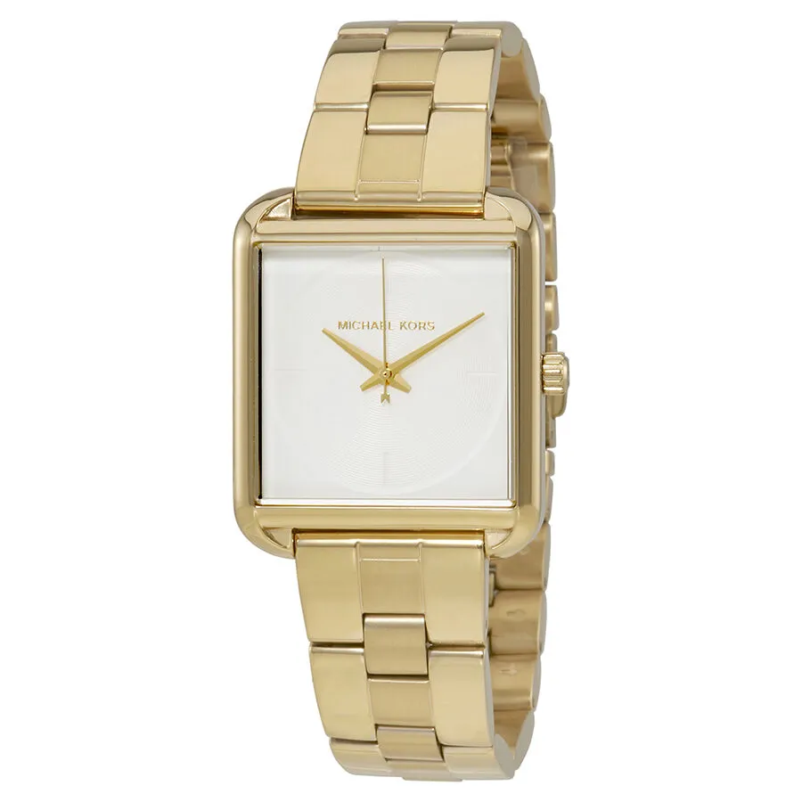 Michael Kors Lake White Dial Ladies Gold Tone Watch MK3644