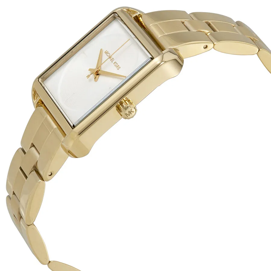 Michael Kors Lake White Dial Ladies Gold Tone Watch MK3644