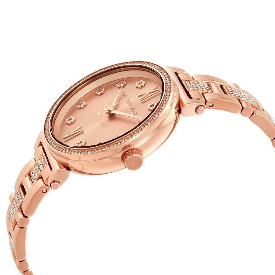 Michael Kors Sofie Crystal Rose Dial Ladies Watch MK3882